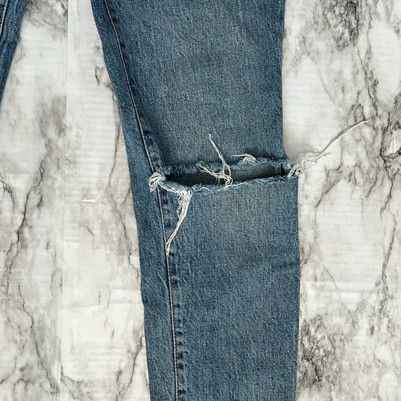 Free People We The Free | size 27 distressed skinny jeans high rise 5 button fly - Picture 7 of 16